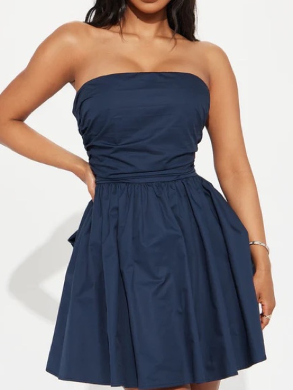 Hollister Strapless Navy Sweetheart Mini Dress